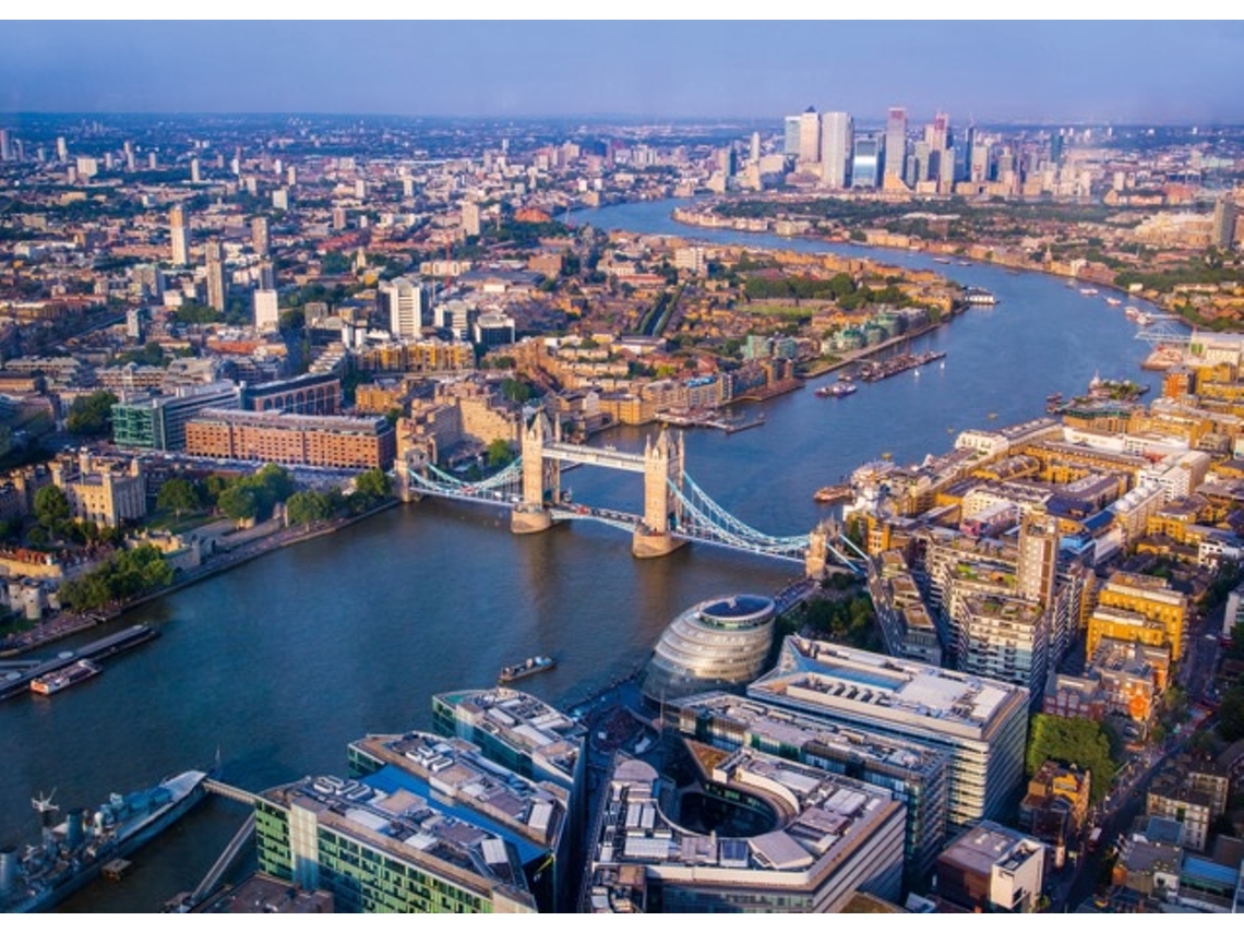 Quebra-cabeças Para Adultos 1000 Peças Quebra-cabeças Horizonte De Londres Grande Quebra-cabeças Difícil Legal Difícil (azul)