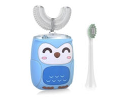 Escova De Dentes Ultrassônica Automática Infantil Com 6 Modos, À Prova D'água Ipx7, Em Formato De U, Rosa Claro.