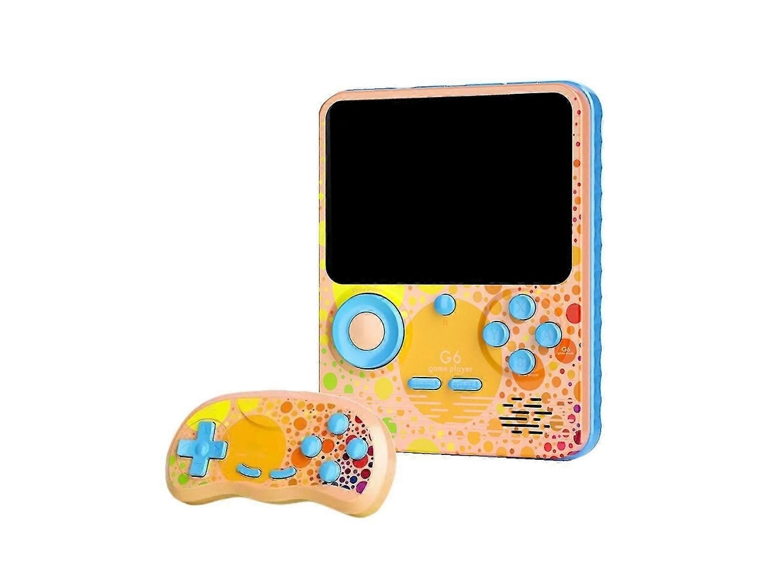 Console de Jogos Portátil Retrô G6 com Tela 3,5 Polegadas, 666 Integrados e Modo para Dois Jogadores. GOKOCO
