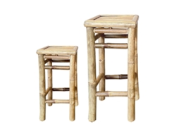 Banco De Madeira Bege 76x35x35cm 33388 Sigris
