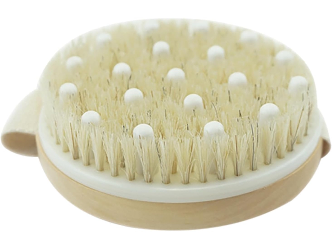Escova Corporal Redonda Hemobllo Unissex Para Esfoliação E Melhora Da Elasticidade Pele, Para Massagem Linfática E