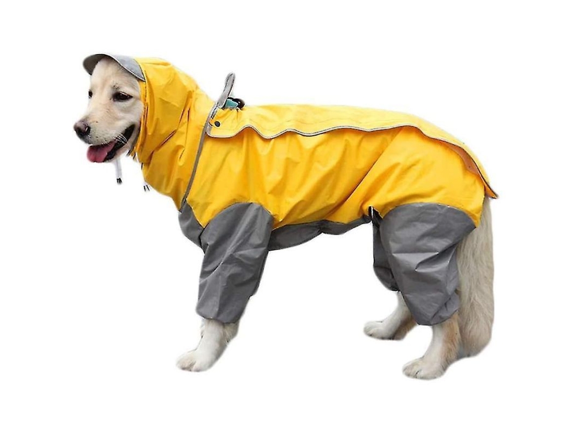 2026 abrigo Impermeable para Perro Con Capucha Desmontable, Chaqueta Con Cordón Ajustable 44 Cm