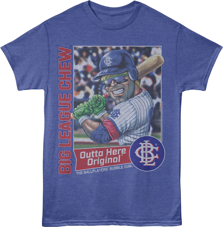 T-shirt Rockinstone Outta Here Original Batter Up Big League Chew(s)