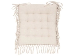 Almofada para Cadeira “Macramé” 40X40Cm Marfim ATMOSPHERA
