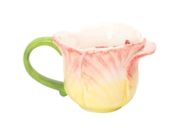 Vela Em Caneca Flor 150g Rosa Kasa