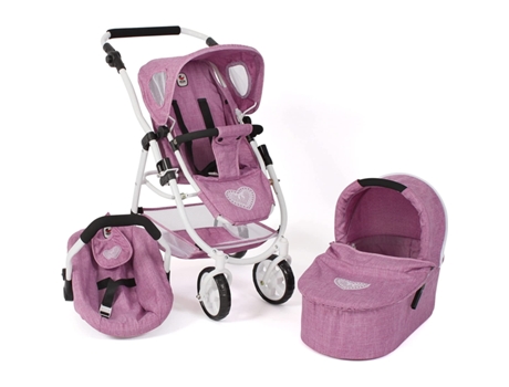 Bayer Chic 637 62 Cochecito Convertible 3 In 1 Emotion All In, Jeans Rosa Bayer Chic 2000