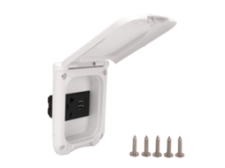 Caixa De Tomada Elétrica Para Rv, Multifuncional, Em Abs, Com Proteção Magnética E Classificação Ip44 De Resistência À Água