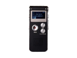 Gravador De Áudio Digital De 32gb, Recarregável, Compatível Com Mp3 Player Yizhood (preto)