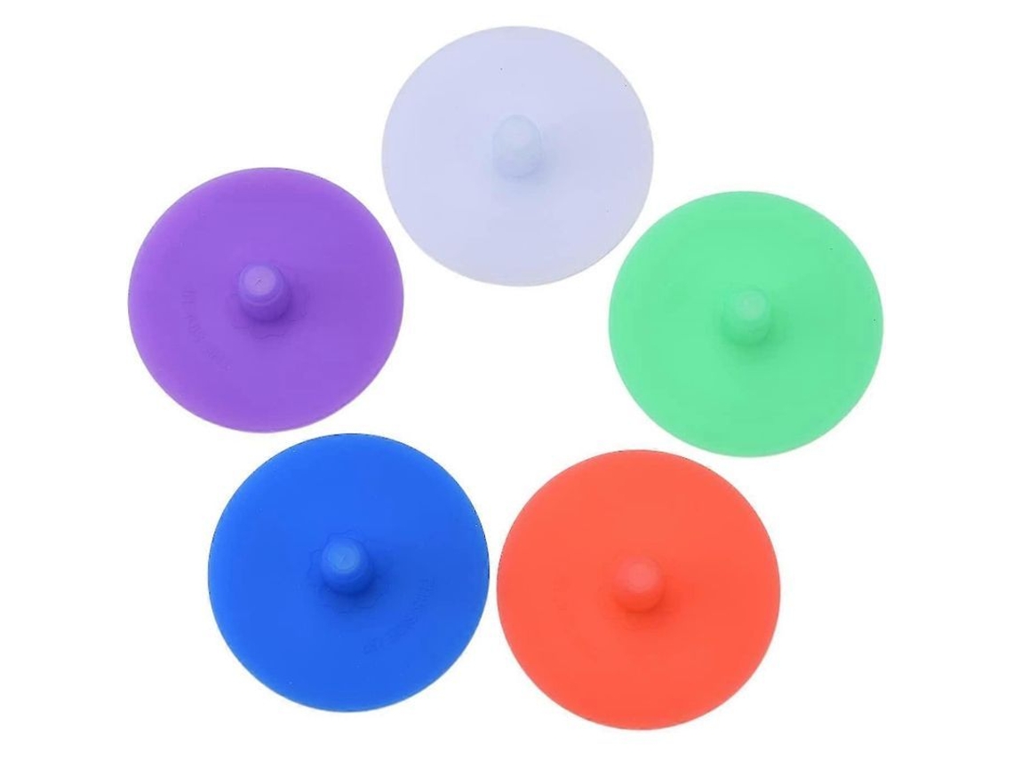 5 Tampas de Silicone para Fermentação com Airlock | S/MARCA