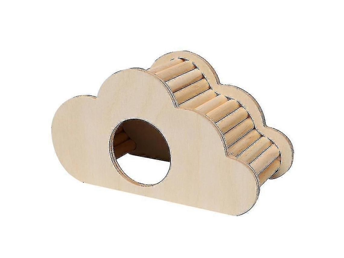 Casinha De Madeira Para Hamsters E Gerbos, Com Escalada