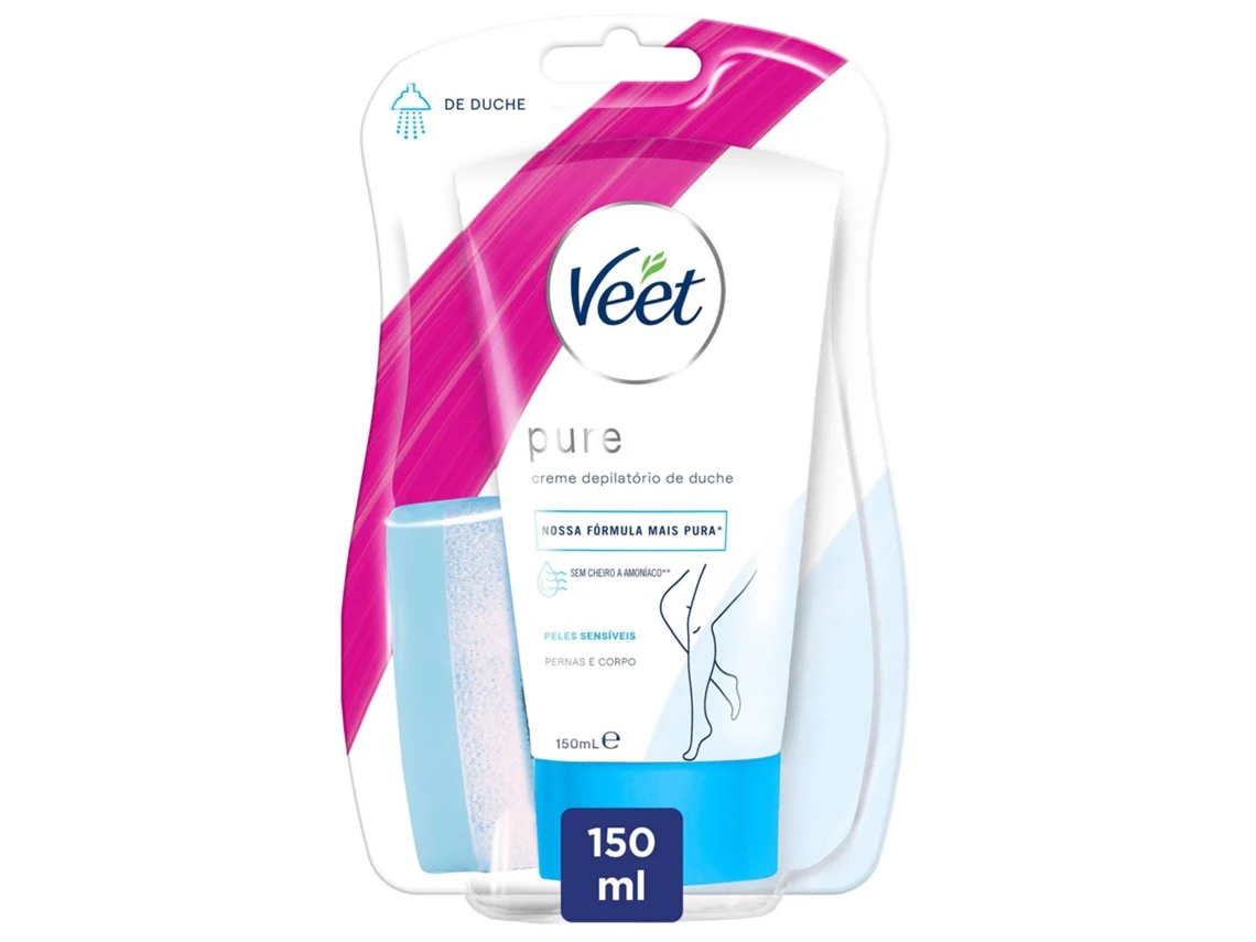 Creme Depilatório Pure Pernas e Corpo Pure Pele Sensível VEET emb. 150 ml