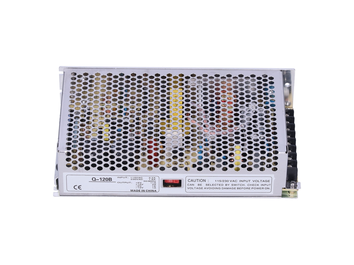 Fonte de alimentação chaveada HKJ 120W 115/230VCA Entrada 5V/11A 12V/4A 5V/1A 12V/1A Saída Q 120B