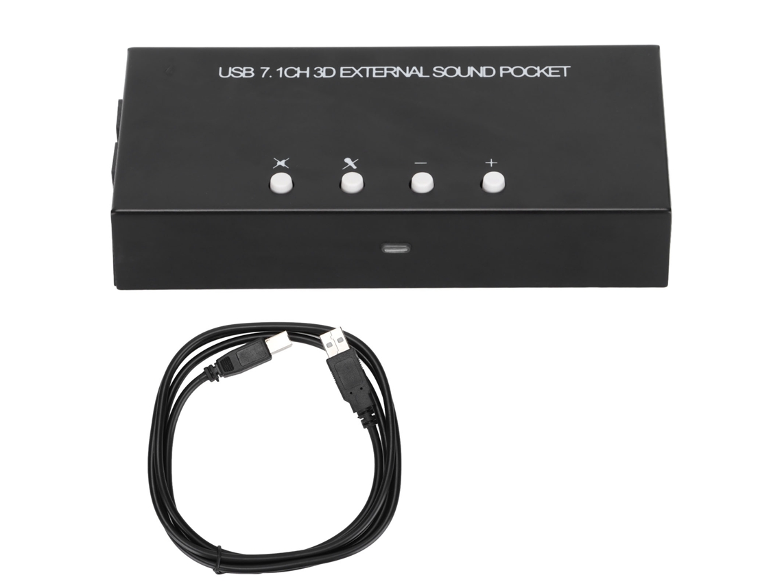 Placa de Som Externa 7.1 LAXISCREED Usb para Pc