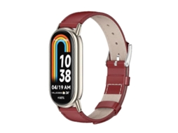 Pulseira De Couro Mijobs Para Xiaomi Mi Band 8 / 9 / 9 Nfc