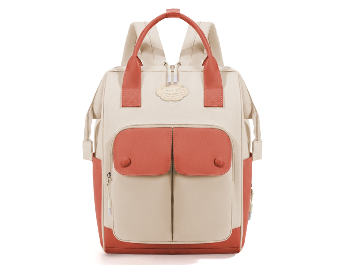 Mochila De Maternidade Hibbent 38x18x28cm (branco-sujo)