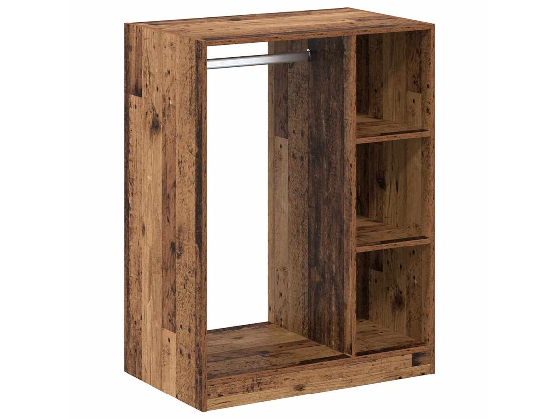 Conjunto 1 Guarda-roupa Moderno Vidaxl Castanho Derivados De Madeira (77 X 48 X 102 Cm)
