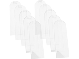 Juego de 10 marcapáginas acrílicos GOKOCO en blanco para manualidades (no requiere pintura)