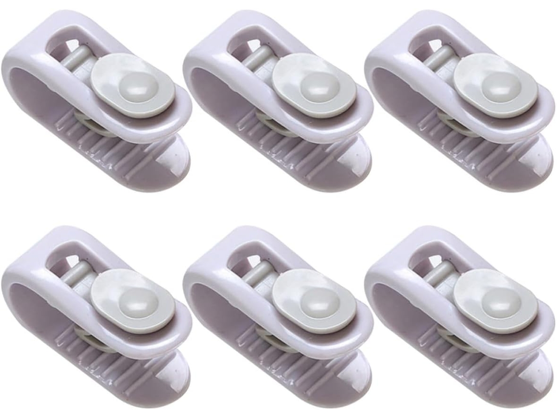 Conjunto De 6 Prendedores Lençol Com Fecho Antiderrapante Para Fixar Lençóis, Colchas E Protetores De Colchão Em Casa Ou