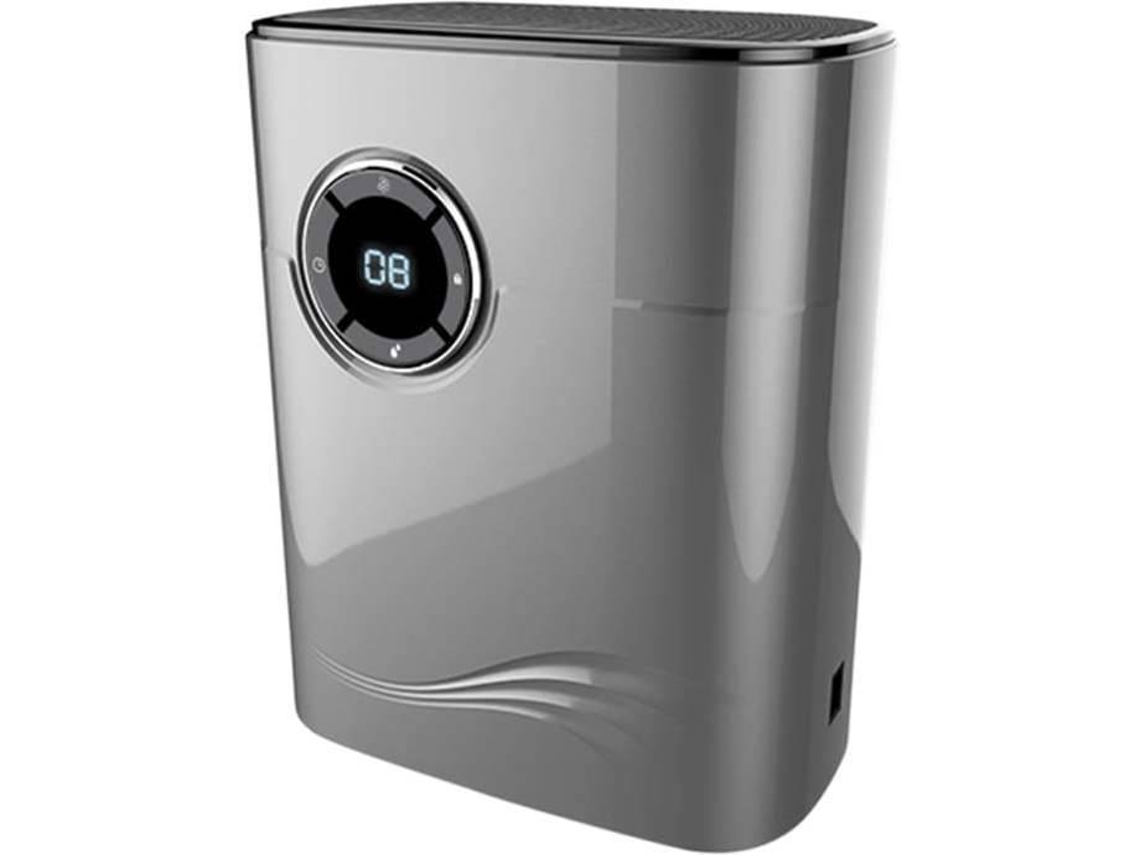 Desumidificador 1200ml Portátil 2 em 1 com Purificador de Ar Prateado (Outlet Caixa Aberta)