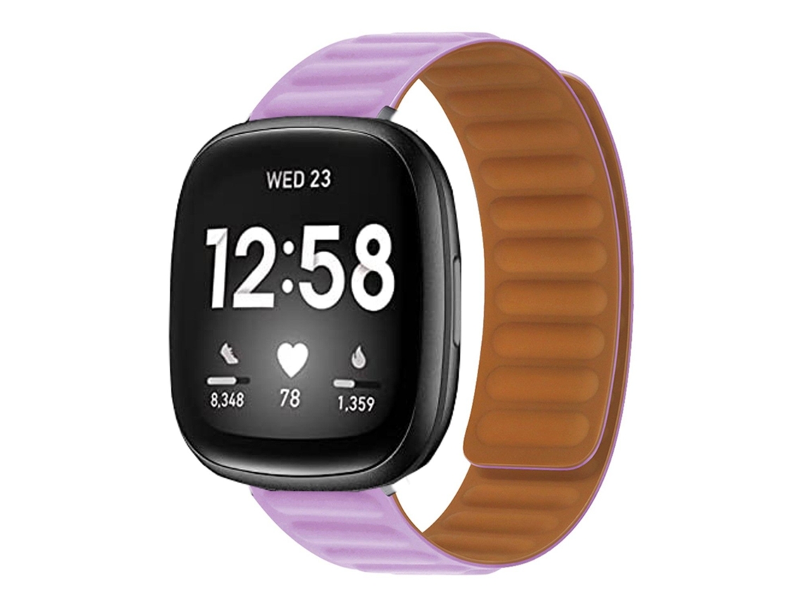 Bracelete de Elos Magnéticos para Fitbit by Google Sense 2 Roxo