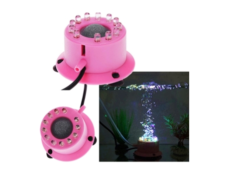 12 LEDs RGB para Aquário, Luz com Bolhas de Ar, Pedra Porosa, Peixes, Plantas, Decoração TRADE SHOP TRAESIO