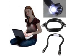 Rebe luz de Cuello Led Portátil Flexible para Leitura, Braços Macios Ajustáveis e Luz Suave Sem Danos Aos Olhos