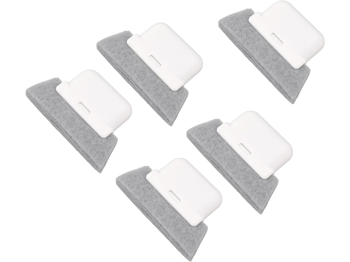 Escovas De Limpeza Para Trilhos Janelas Omabeta 5com Cerdas Em Formato V E Raspador Integrado Eficiente Frestas