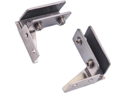 2 Dobradiças Para Porta De Vidro Não Perfuradas, Dobradiças Para Vitrine, Dobradiças Para Adega, Eixo Giratório, Clips