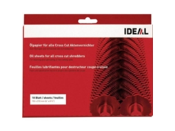 9000631 Folhas Lubrificantes Para Destruidor De Documentos 18 Folha Ideal Office (s)