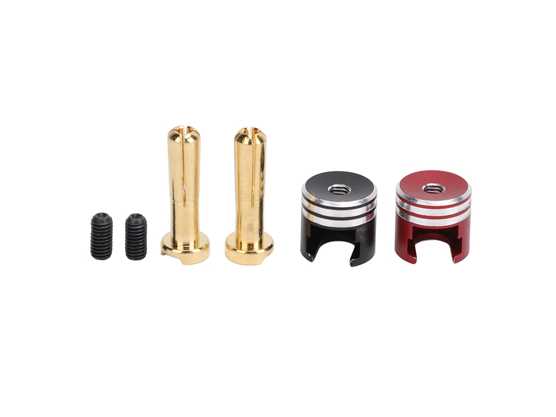 Mali conector de Plug Bullet com Dissipador de Calor em Liga de Alumínio e Cobre para Carros Rc 4mm