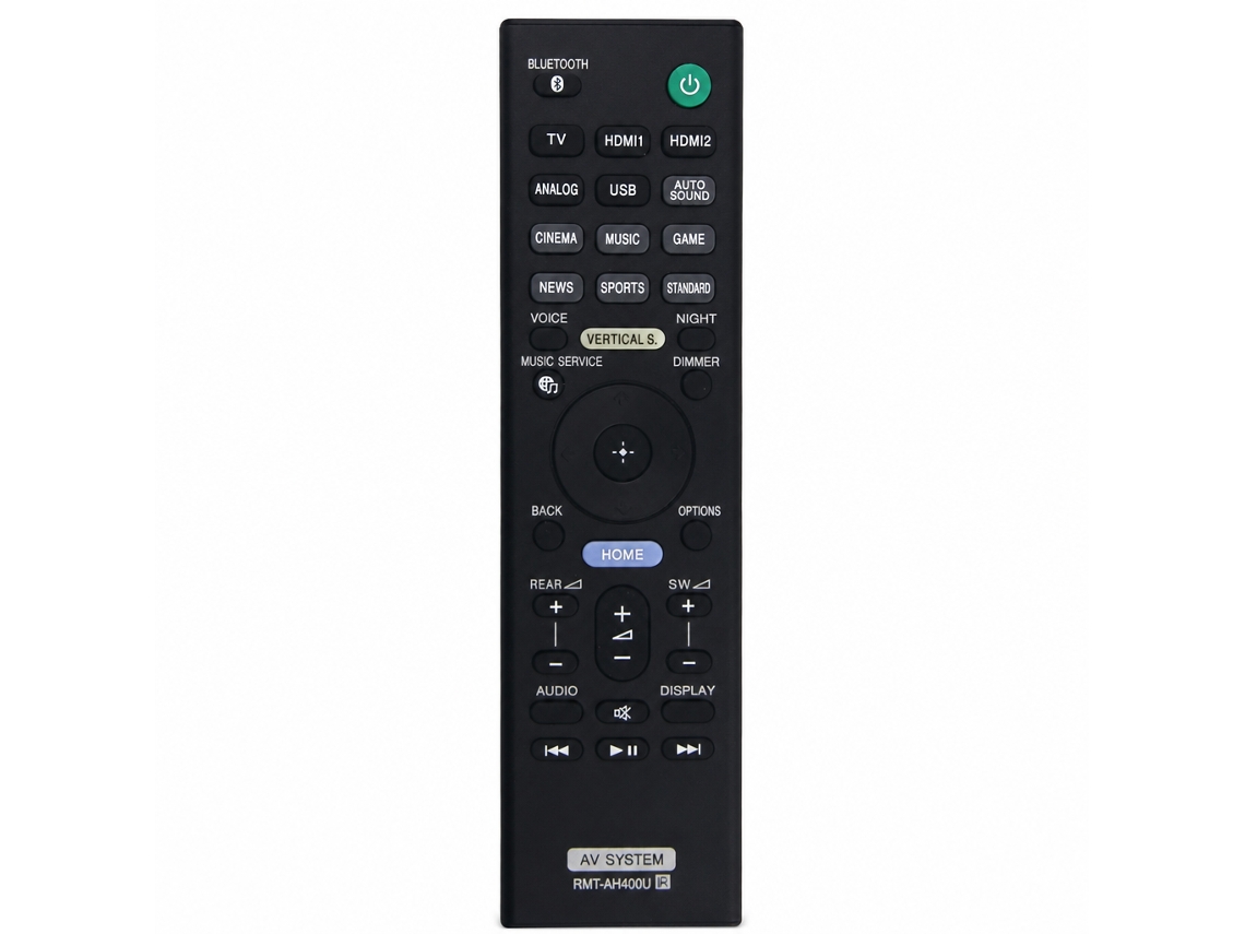 Comando À Distância De Substituição Compatível Com Barra De Som Sony Rmt-ah400u_dae