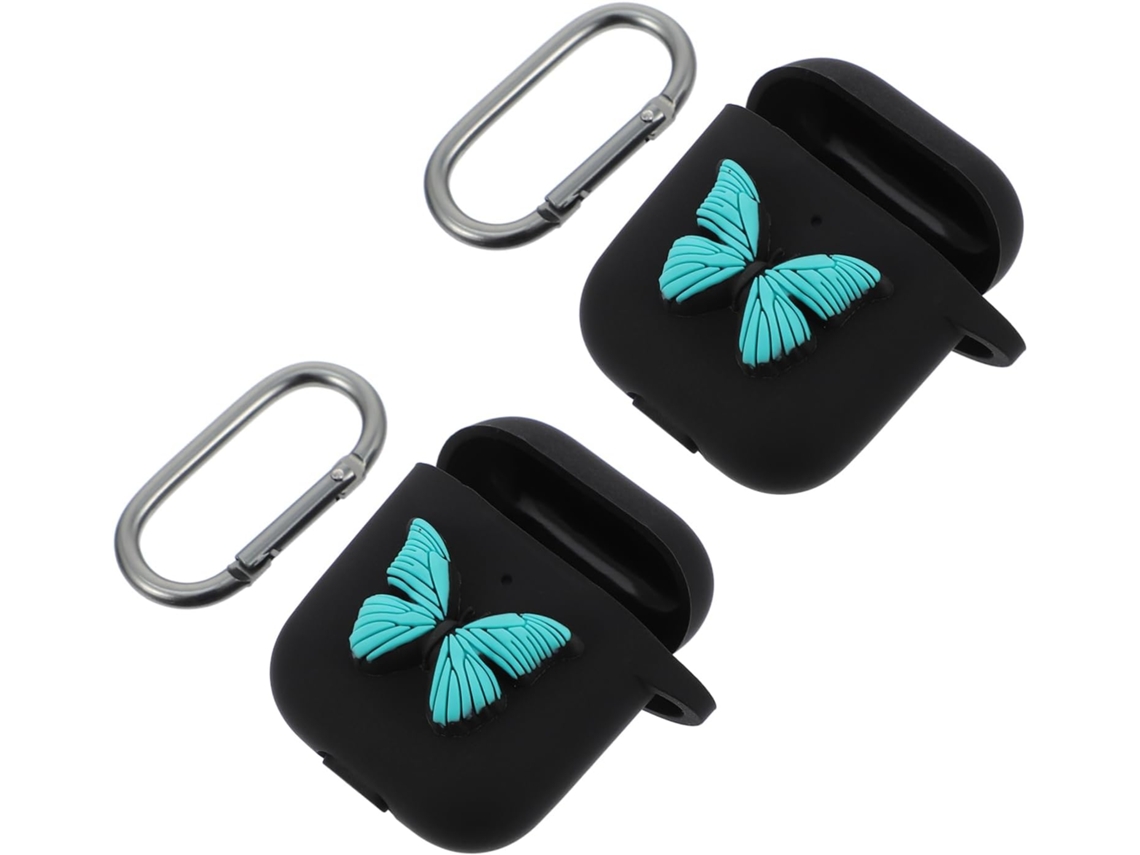 De 2 Capas Protetoras De Silicone Com Desenhos Animados Para Fones De Ouvido Sem Fio, Resistentes A Arranhões E Gokoco