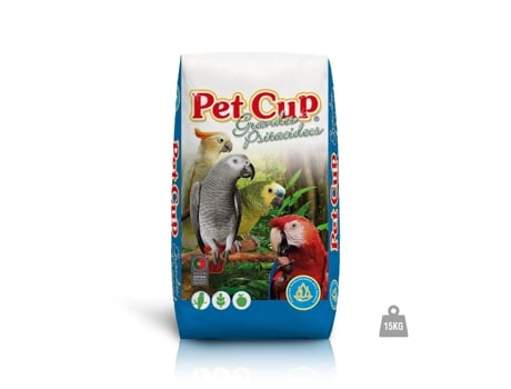 Mistura Papagaios Africanos Premium 15kg Pet Cup