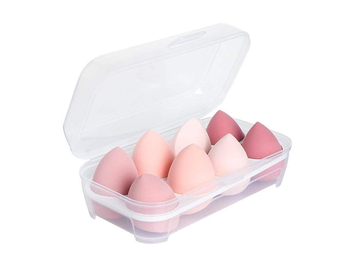 Esponja De Maquiagem, Uso Seco E Molhado Para Líquido, Pó, Creme, Ferramentas De Maquiagem De Formas Múltiplas Conjunto De Ovos De Maquiagem