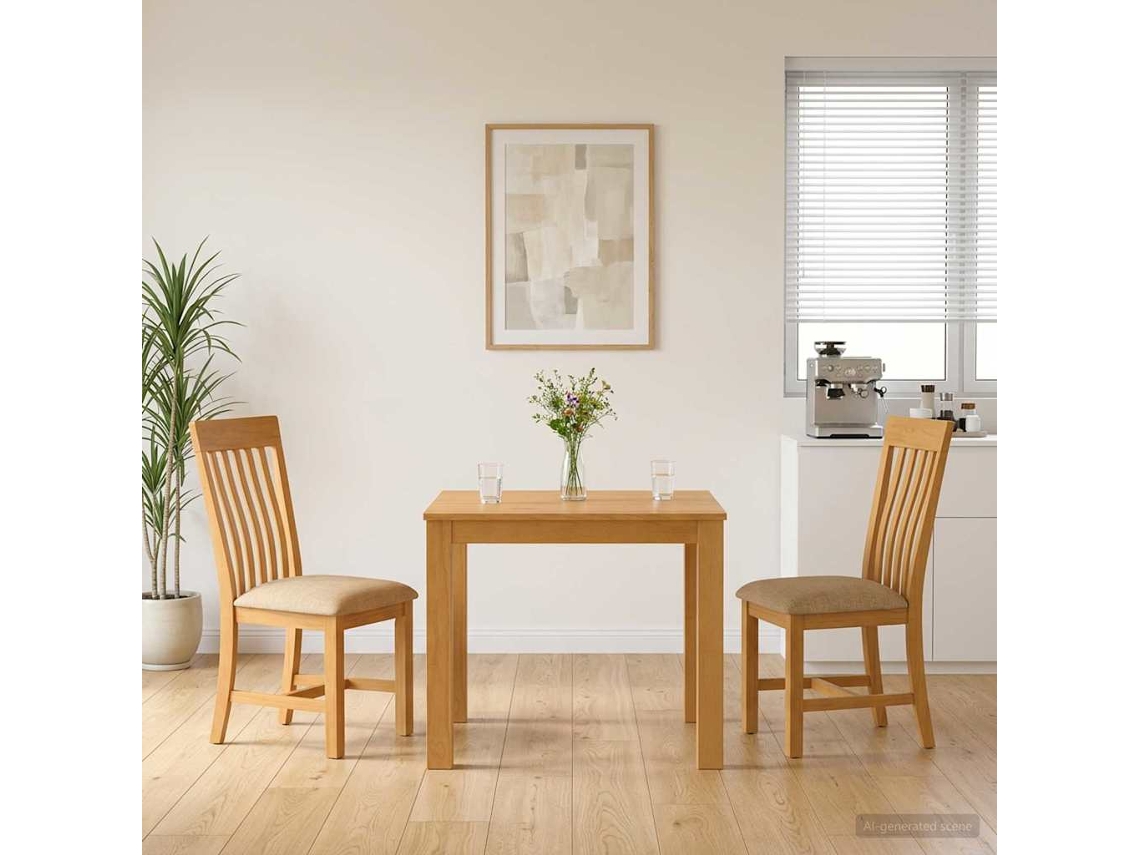 Vidaxl Conjunto De Sala De Jantar 3 Unid. Bege