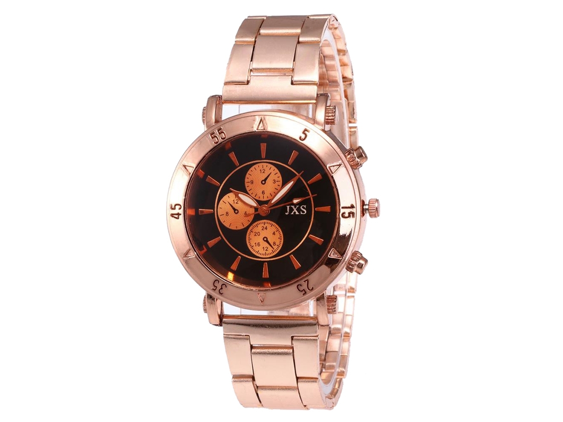 2026 relógio de Quartzo Empresarial Feminino de Ouro Rosa J43 2