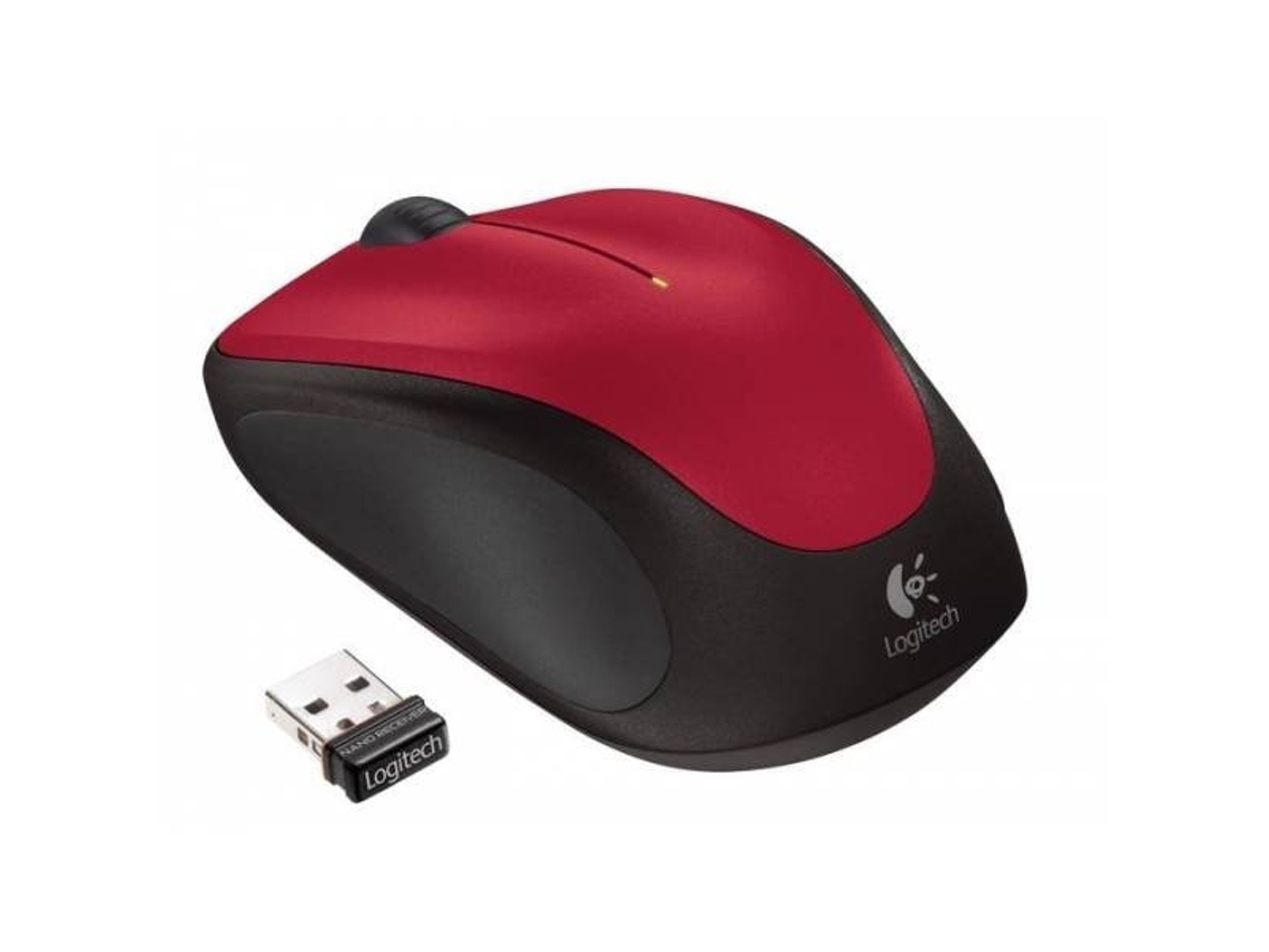 Rato LOGITECH M235 (Wireless - Casual - 1000dpi - Vermelho)