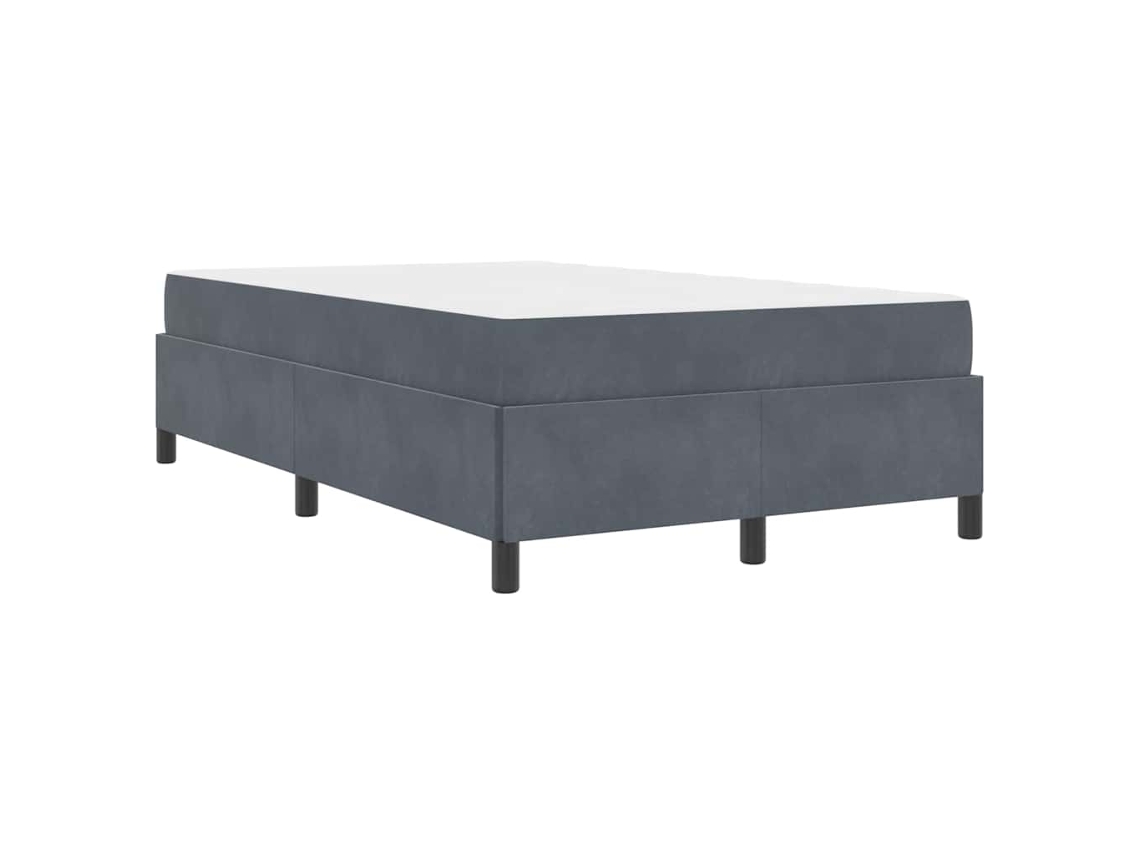 Conjunto 1 Estrutura Da Cama Vidaxl Cinzento Tecido (120 X 190 Cm)