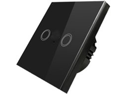 Interruptor De Parede Vidro Duplo, Painel De Luz Sensível Ao Toque Capacitivo Para Led Incandescente, Fio Único De Fase