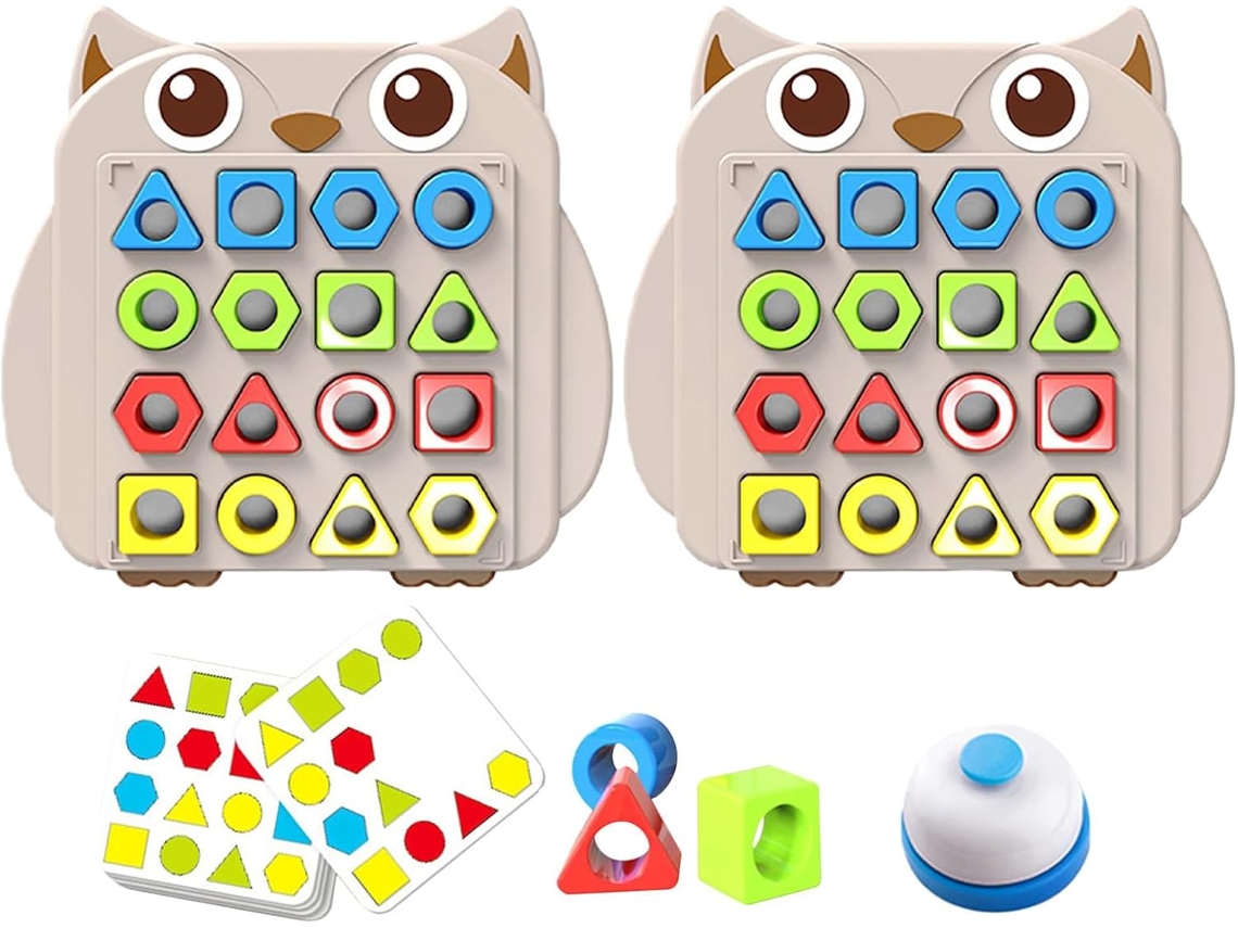 Jogo De Combinar Formas Jogo Educativo De Aprendizagem De Formas | Jogo De Tabuleiro Para Dois Jog Gokoco
