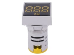 Luz Indicadora Led De Exibição Digital Quadrada Para Medição De Frequência Ac100~380v 20~75hz Amarela