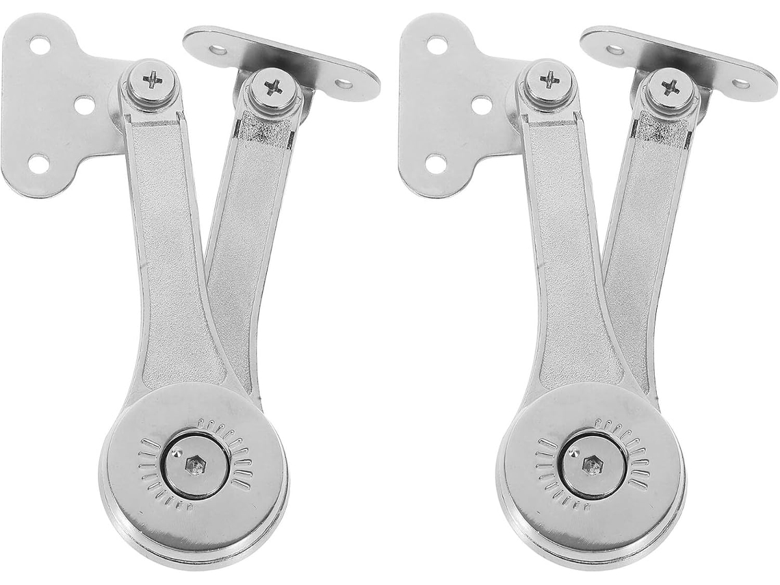 2 Dobradiças De Suporte Reforçadas Em Liga Zinco Para Tampas Caixas
