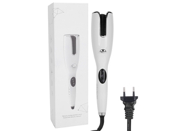 Prendedor De Cabelo Automático Anti Queimaduras Portátil Com Lcd Prancha De Cachos Branca