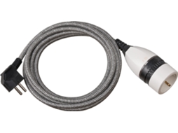 Cabo de Extensão Brennstuhl com Interruptor Rotativo 5 M BRENNENSTUHL