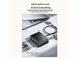 Placa de som externa USB Brilvibera de 3 portas (USB 2.0 para 3,5 mm) com controle de volume, sem necessidade de driver, volume ajustável.