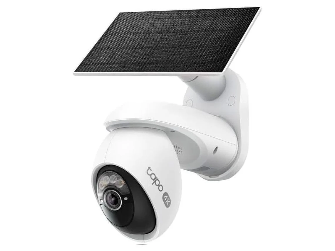 Kit De Câmera De Vigilância Externa Tapo C660 Com Painel Solar 4k 8mp, Visão 360°, Visão Noturna Em Cores Starlight