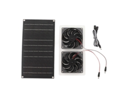 Ventilador extrator de ar solar à prova d'água de 100 W, gerador solar, exaustor duplo para trailers, iates, estufas e banheiros Slowmoose