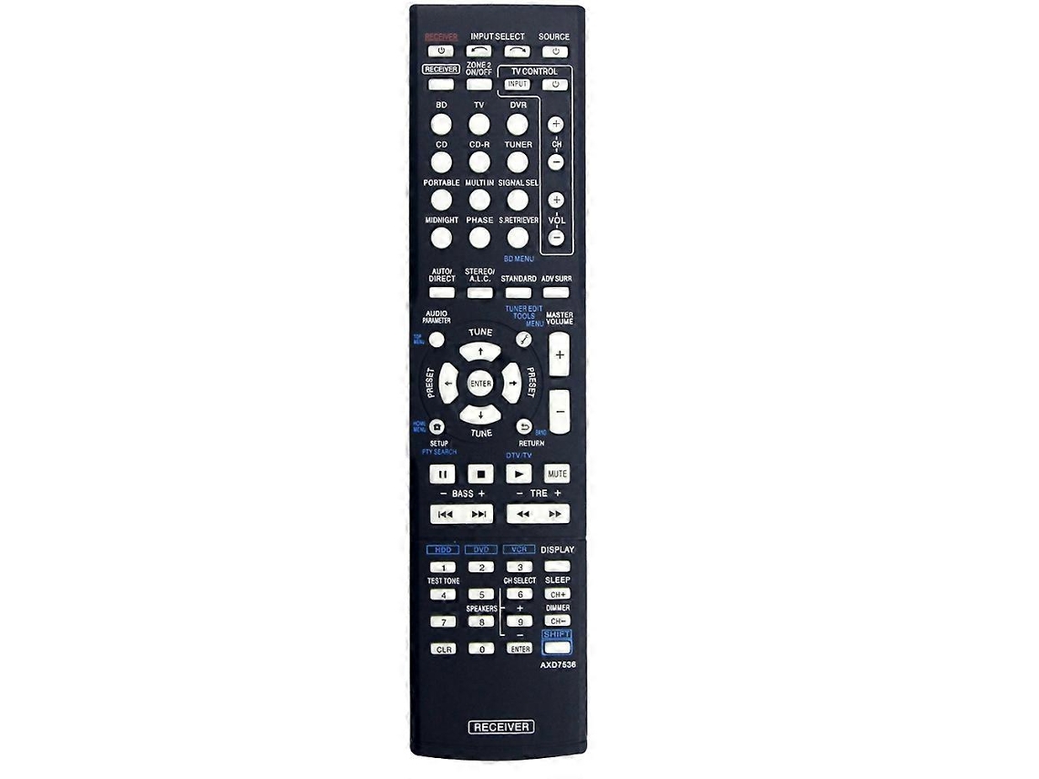 Controle Remoto De Substituição Axd7536 Para Receptor Av Pioneer Axd7517 Axd7621 Axd7501 Vsx-524-k Axd7536