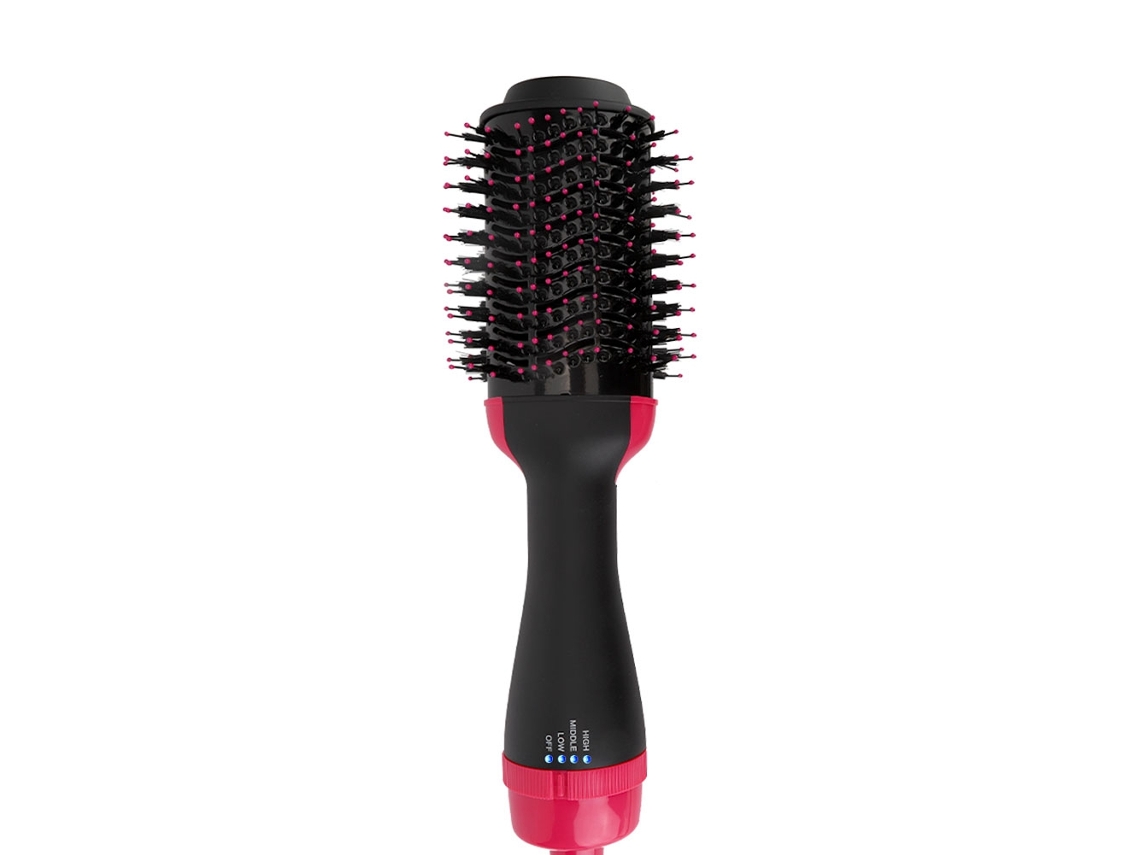 Secador De Cabelo Multifuncional Pente Ar Quente Para Secar, Alisar E Cachos
