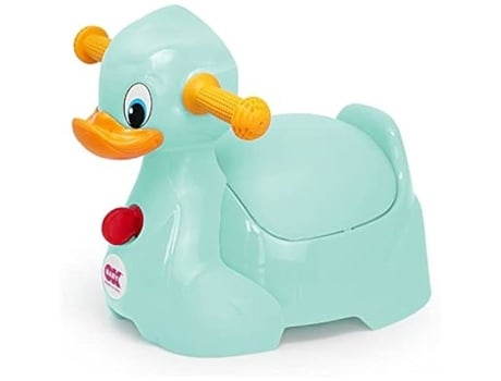 OKBABY Quack Penico Infantil com Assento Ergonômico em Formato de Pato Azul Claro